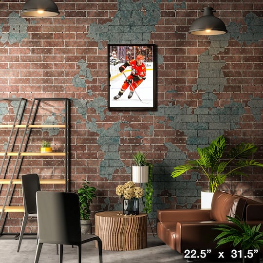 Leo Carlsson 20" x 29" Framed Canvas Anaheim Ducks 22.5" x 31.5"